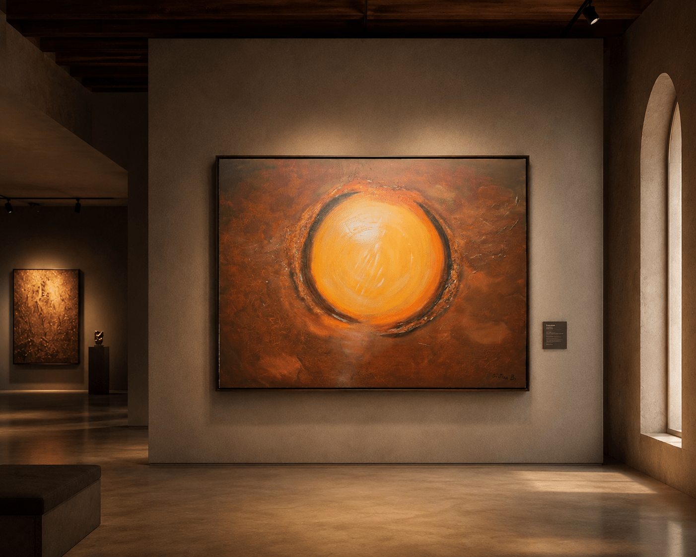 Expressions in Abstract — earlier abstract paintings by Cristina Gabriela, Dubai artist